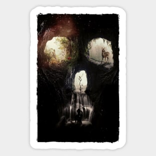 Cave Skull Sticker